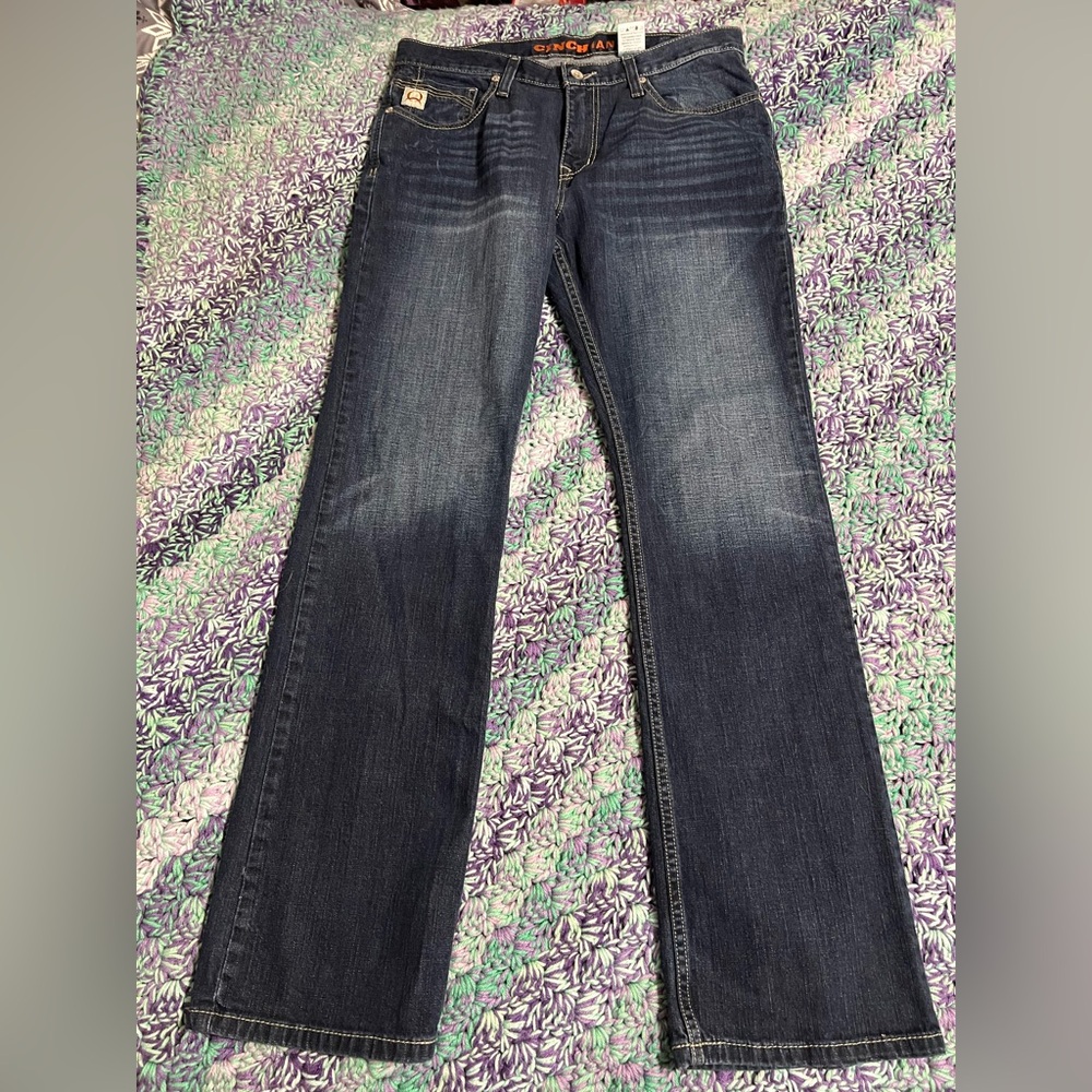Cinch Men's Dark Blue Boot Cut Jeans